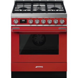 The Portofino gas range adds a touch of sophistication to any kitchen. Available in various vibrant colors and finishes, it complements diverse décors!