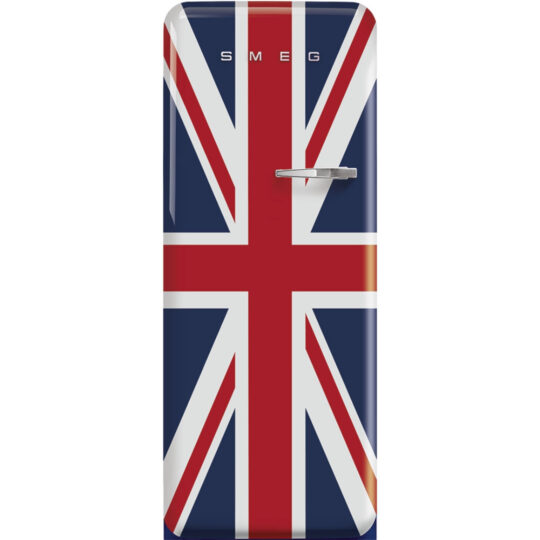 The refrigerator, Union Jack Smeg is a striking blend of British heritage and modern design, perfect for making a bold statement in any kitchen.